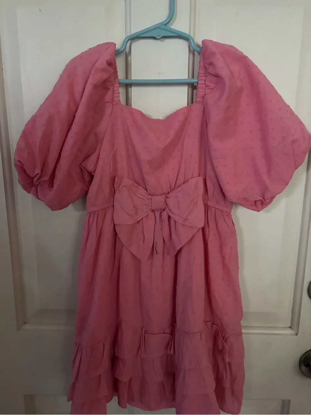 Gymboree Pink Puff-Sleeve Tiered Dress